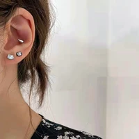 kawaii sanrio earrings hellokittys cartoon cute simple titanium steel earrings anime fashion niche jewelry girls birthday gifts