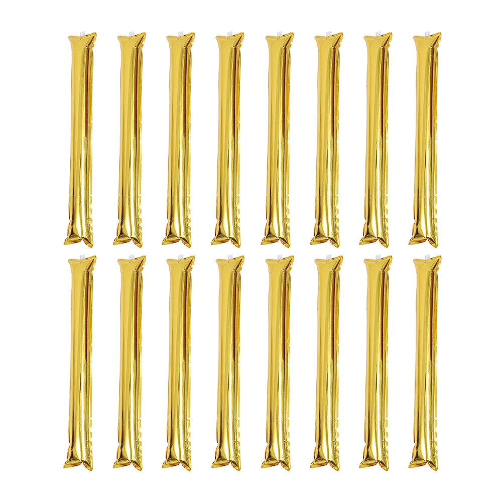 

24 Pcs Cheerleader Inflatable Long Stick Soccer Ball Bulk Toys Kids Aluminum Foil
