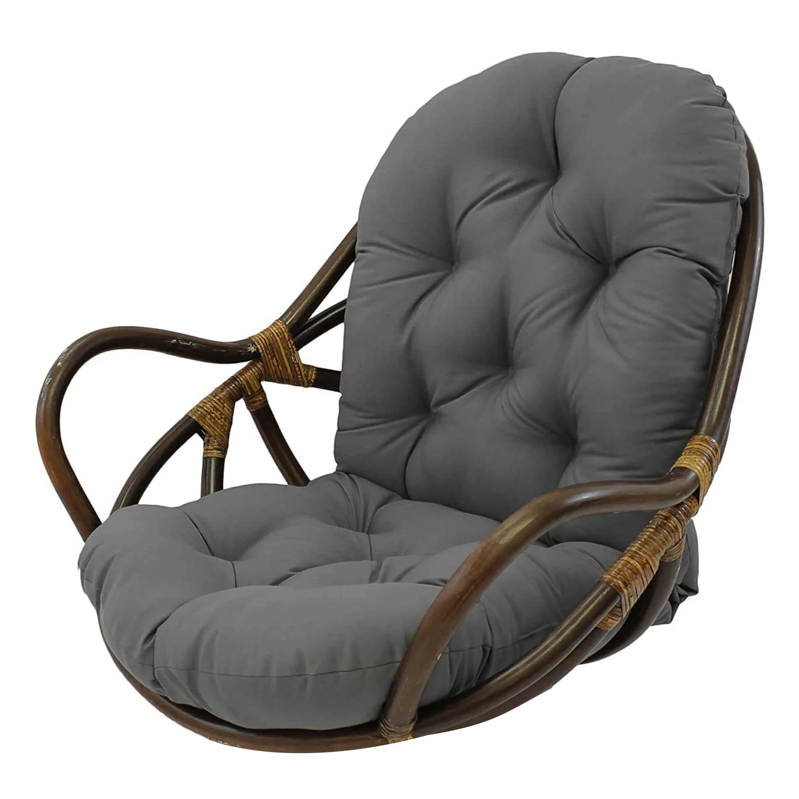 

Rocking Chair Cushion Weather Resistant Patio Chair Cushion With BackrestSeater Swing Replacement Cushions For Rocking