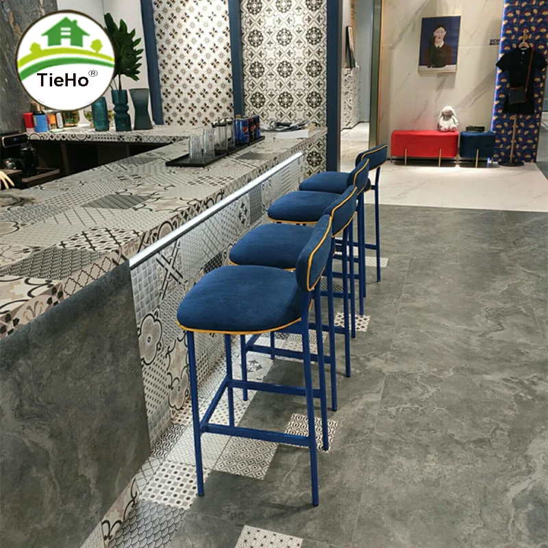 

Роскошный барный стул в скандинавском стиле для дома, гостиной, кухни, Современный Железный барный стул со спинкой, тканевый высокий стул, домашняя мебель 75 см