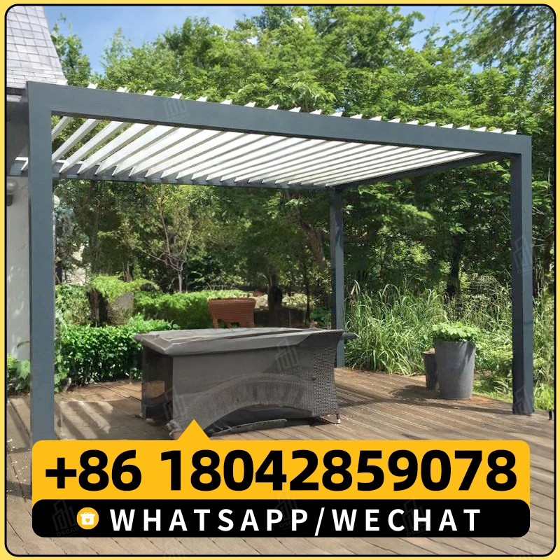 TOMA моторизованная водонепроницаемая беседка кано биоклиматика ретракционная