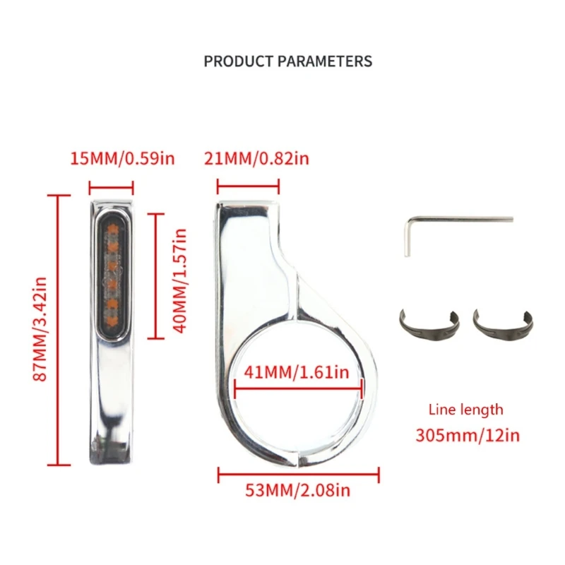 Указатель поворота мотоцикла для 41 мм вилки индикатор указателя мигалка