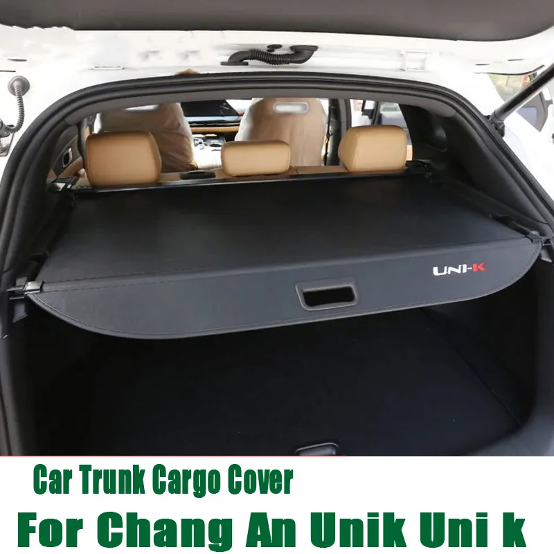 

For Chang An Unik Uni k 2021 2022 2023Car Rear Trunk Privacy Curtain Security Shield Cargo Cover Waterproof Interior Accessories