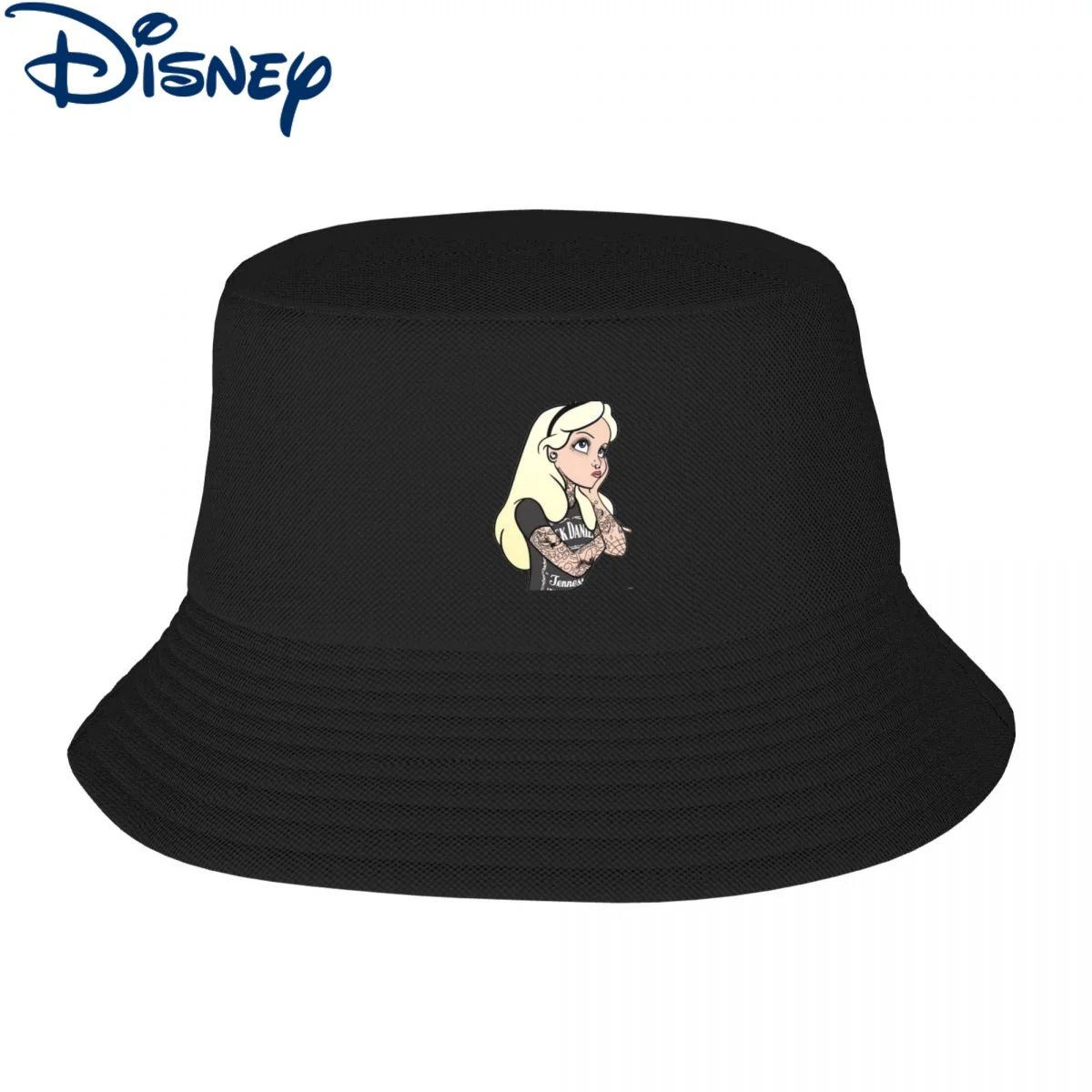 

Wear Bucket Hat Alice Punk In Wonderland Bob Hat Men Women Cotton Fisherman Cap Disney Princess Reversible Fishing Hats Sun