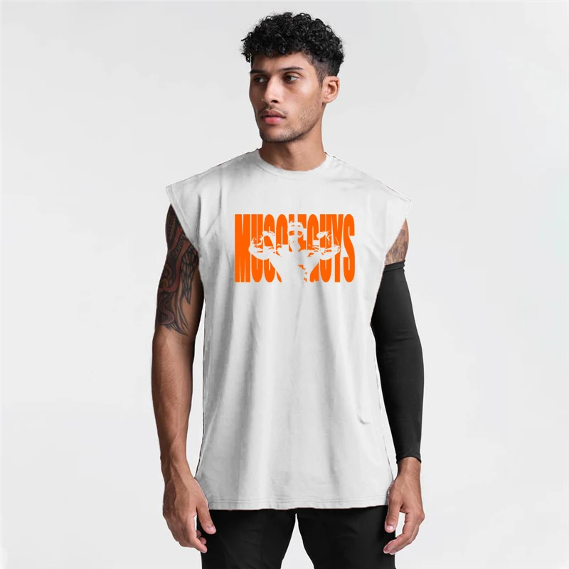 

Gym Mens Brand Mesh Running Casual Quick-drying Tank Top Muscle Fitness Sleeveless Vest Workout Clothing Bodybuilding Singlets