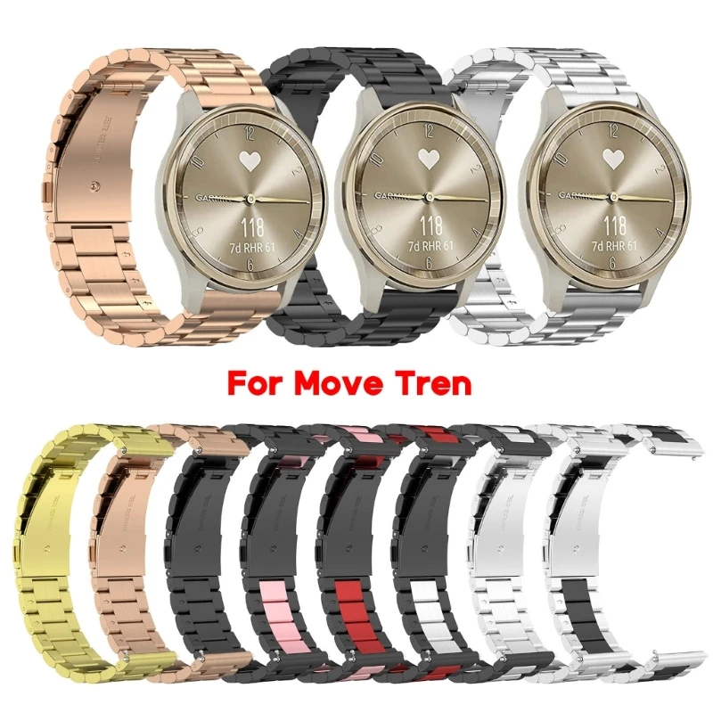 

Smartwatch Stainless Quick Release Wristband Belt Strap for Move Trend Bracelet