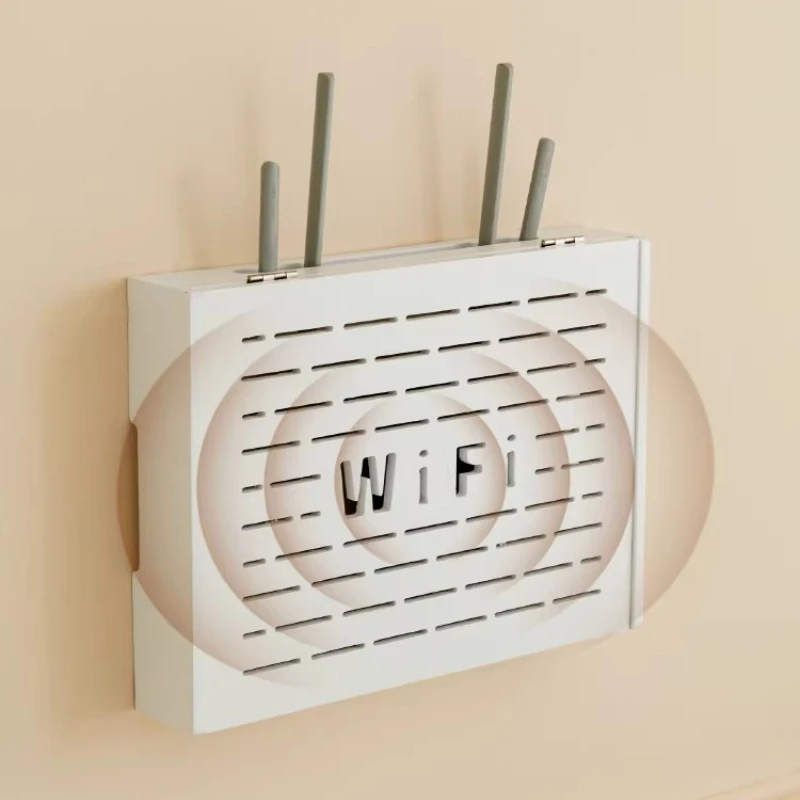 Фото Настенный мультимедийный сетевой шкаф для Wi-Fi роутера со скрытым дизайном, органайзер для низковольтных панелей, для дома №1