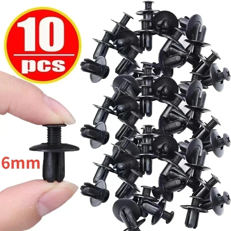 

10-50 шт., пластиковые заклепки с отверстием для 6 мм автомобиля