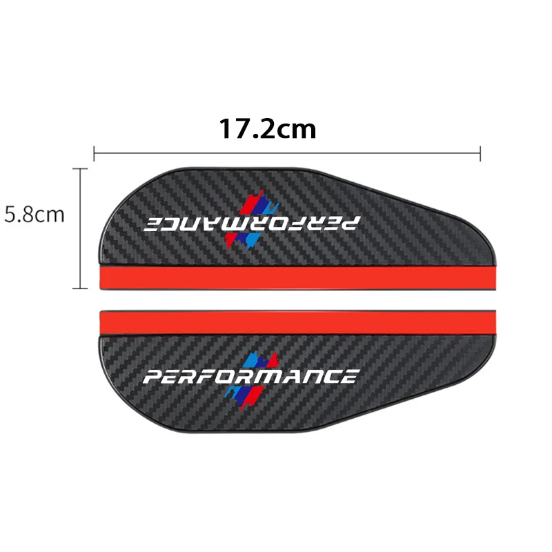 Автомобильный протектор для зеркала заднего вида из углеродного волокна 2 шт.