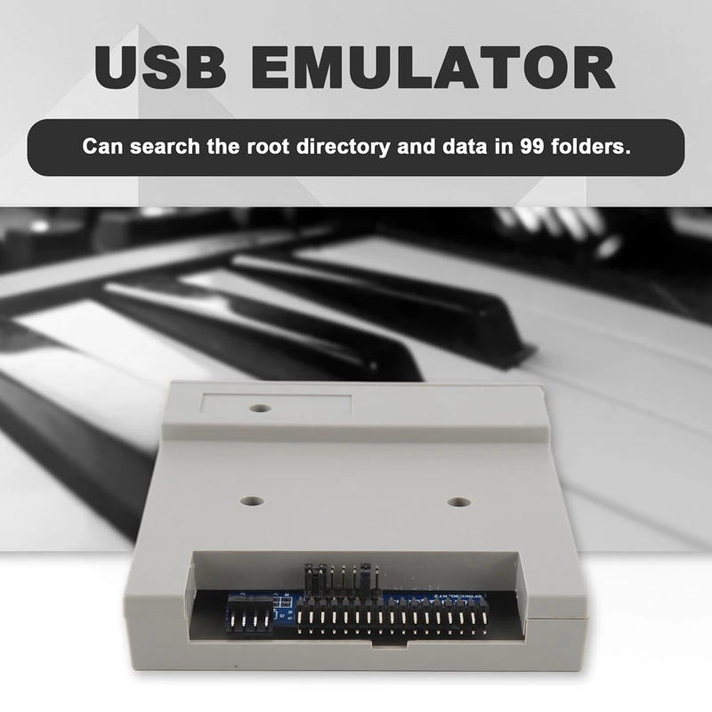 Фото Эмулятор USB-накопителя SFR1M44-U100K, серый, 3,5 дюйма, 1,44 МБ, USB SSD, эмулятор флоппи-дисковода для электронной клавиатуры, для A09G №5