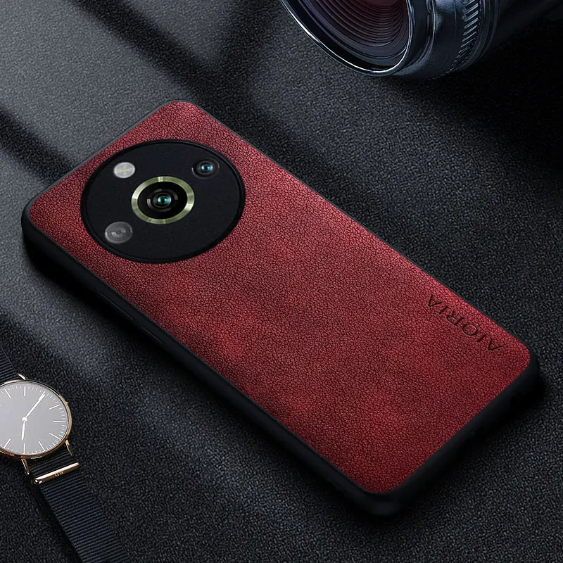 Роскошный кожаный чехол премиум класса для телефона Realme 11 10 9 8 7 6 Pro Plus 11x 9i 8i 6s Φ 4g