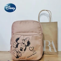 disney minnie new girls backpack retro cartoon cute girls school bag luxury brand fashion trend printing childrens school bag