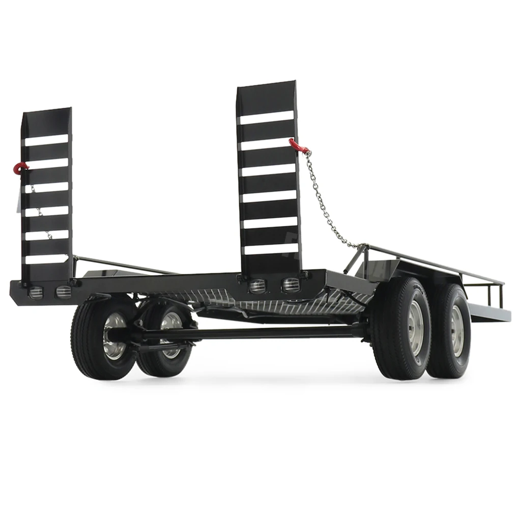 Фото Металлический комплект прицепа для 1/10 RC Crawler Axial SCX10 II III 90046 D90 TRX6 TRX4 Redcat GEN8 RGT 86100 SMT CFX CC01 CC02 RC Запчасти №1