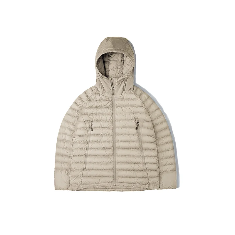 Maden Light Weight Duck Down Jacket hooded Basic Winter Coat for Men Urban Streetwear Thick Warm Outdoor Windproof Puffer Jacket
