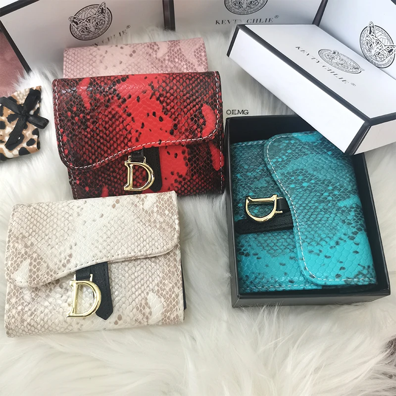 

Luxury Wallet Women Leather Credit Card Holder Coin Purse Card Bag D Letter New Fashion Soft PU Luxury Clutch Fold Lady Purse