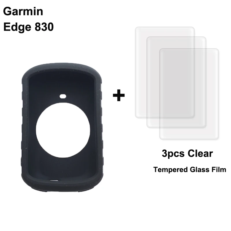 1 шт. чехол и 3 Защитная пленка для экрана Garmin Edge 130 510 520 530 810 820 830 1000 1030 plus Explore Plus GPS