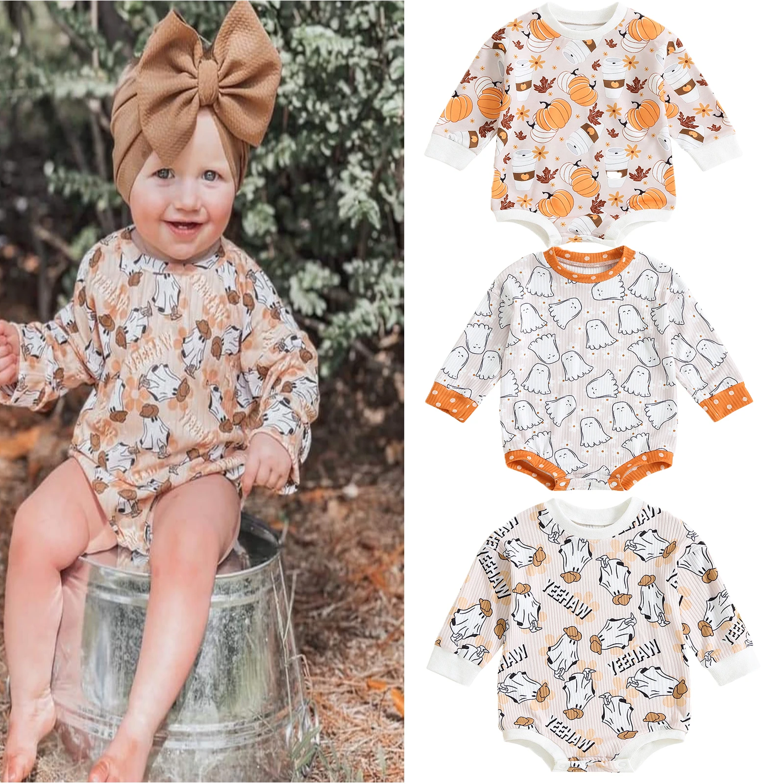 

Детский комбинезон с длинным рукавом, на Хэллоуин