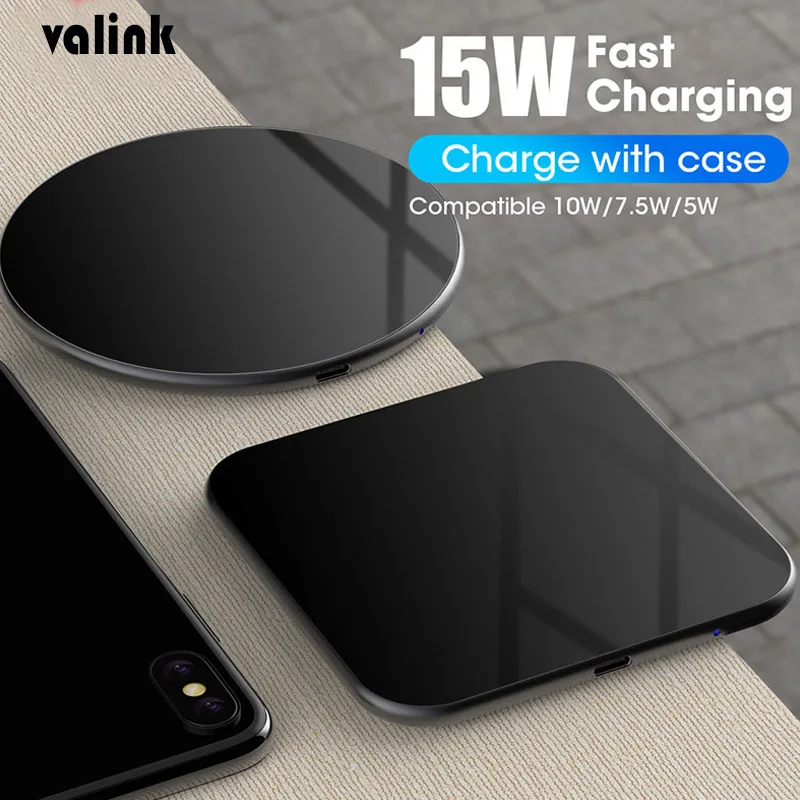 

15W Qi Wireless Charger For iPhone 13 12 11 XS X XR 8 Airpods 2 Pro Induction Fast Charging Pad For Samsung Xiaomi mi Huawei