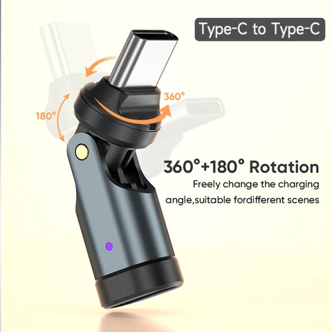 AUFU 240 Вт USB C-адаптер USBC To Type C OTG Кабель для быстрой зарядки Адаптер типа C «папа-мама» Конвертер для iPhone16 Macbook Laptop