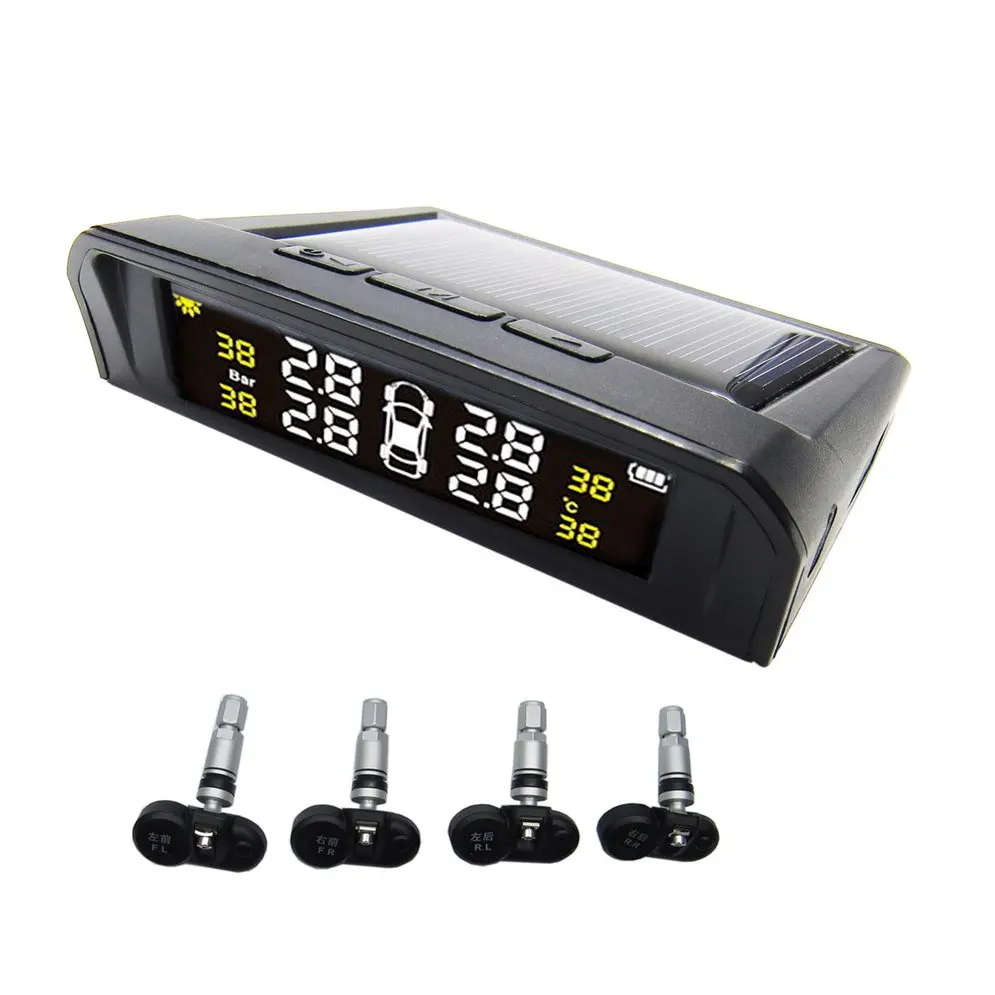 

Solar System Wireless Tire Pressure Monitor TPMS Tire Pressure Monitor Automotive Tire Detector