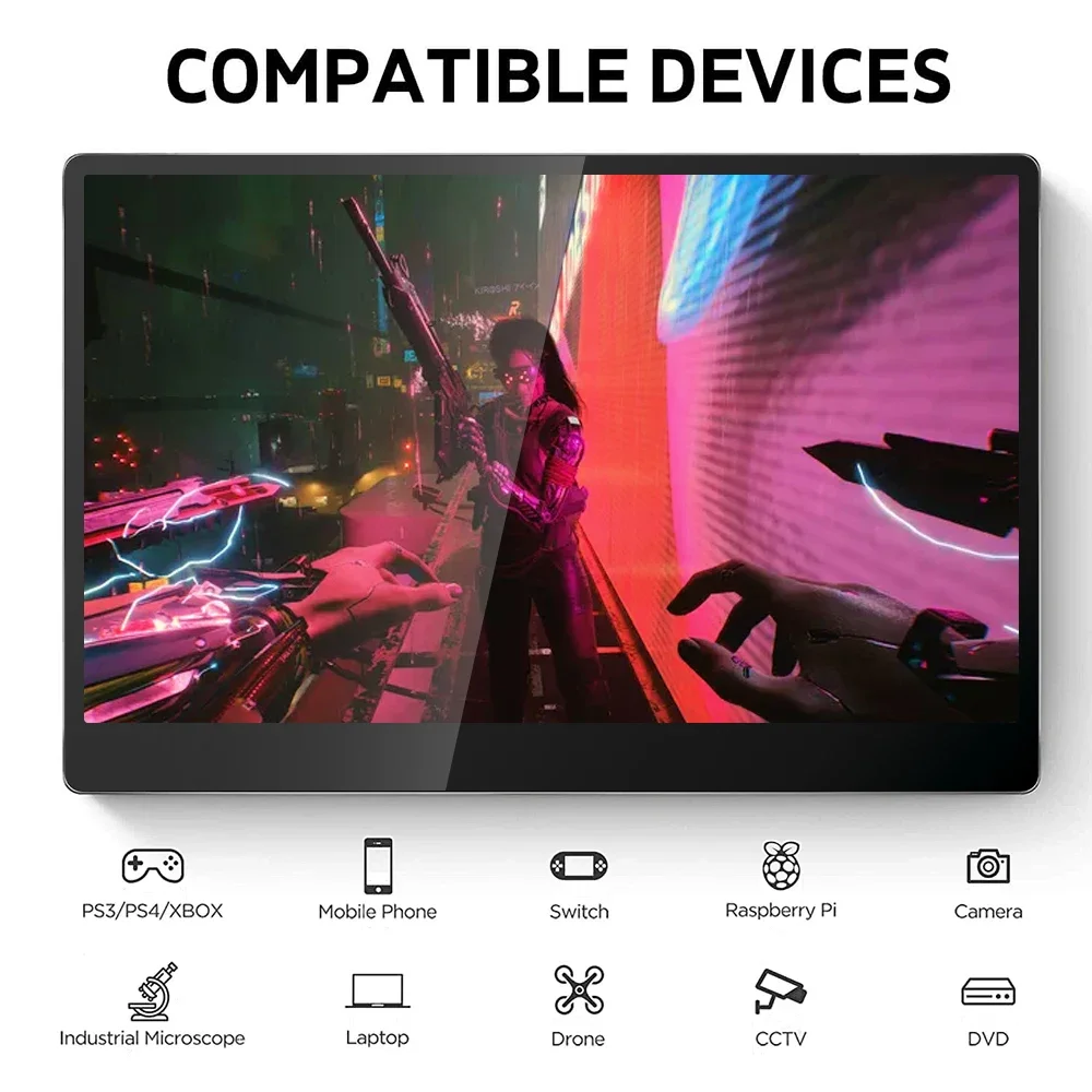Sibolan 16-дюймовый 1080p с узкой рамкой встроенный аккумулятор настенное крепление
