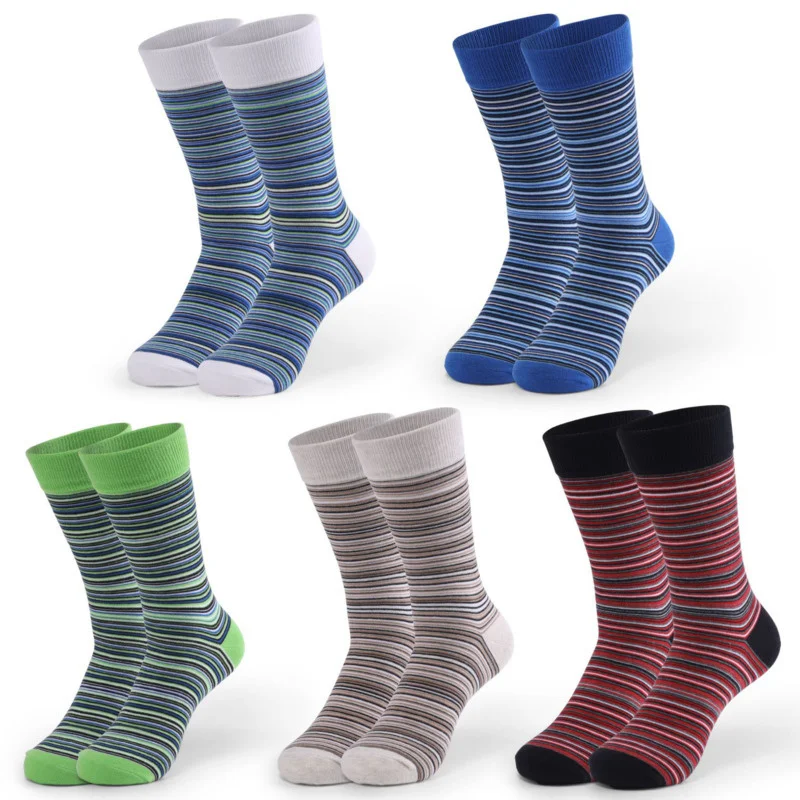 

Peonfly Funny Casual Colorful Striped Men Classic Comfort Hit Color Sokken for Bussiness Fashion Cotton Happy Socks