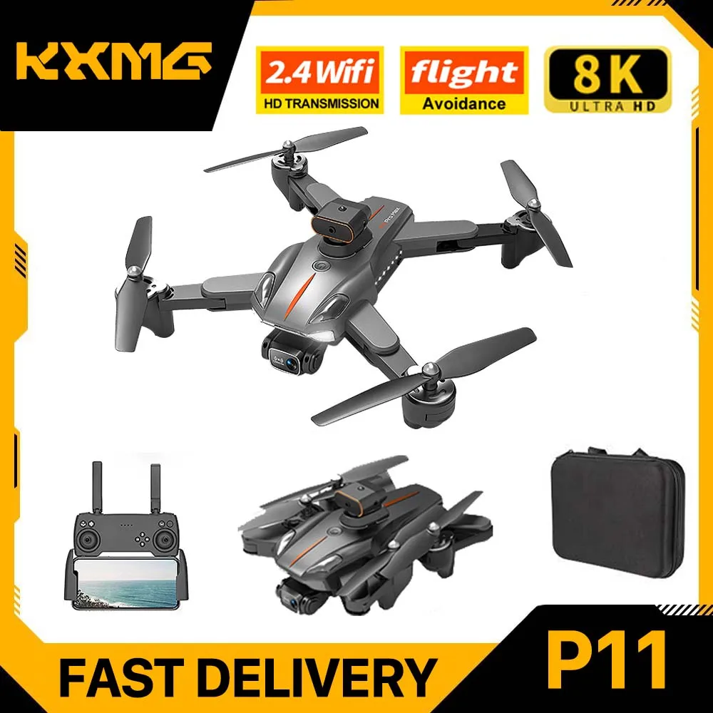 

KXMG New P11 PRO MAX Professional 8K Drone GPS Optical Flow Positioning With Camera Dron Obstacle Avoidance Quadcopter Toy Gift