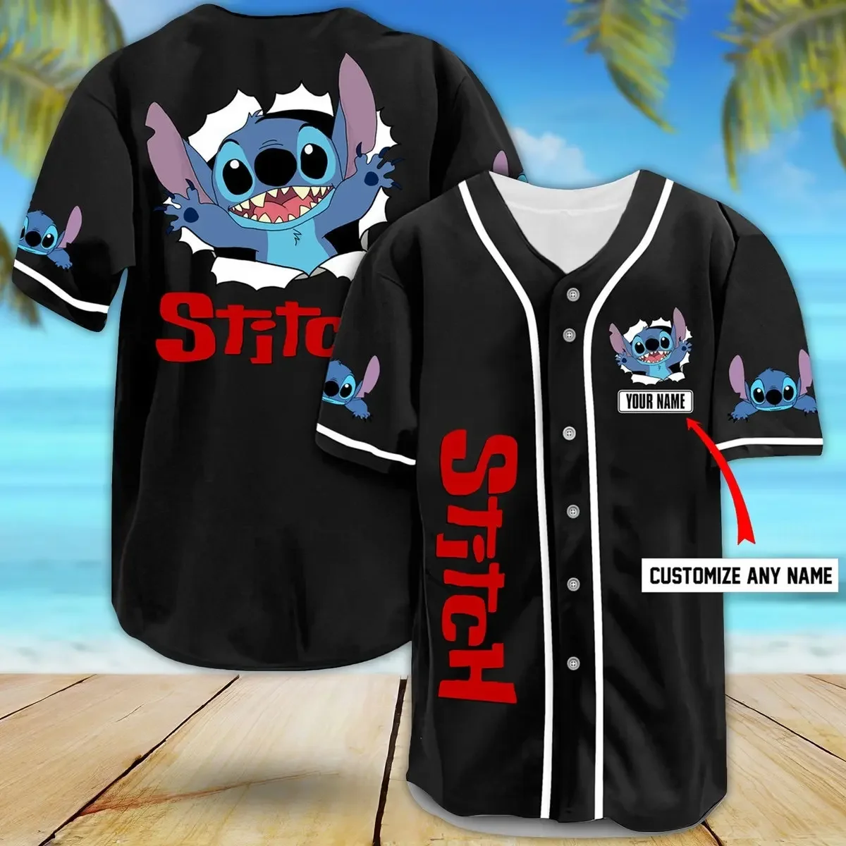 Непослушная бейсбольная футболка Disney персонализированная уличная одежда для