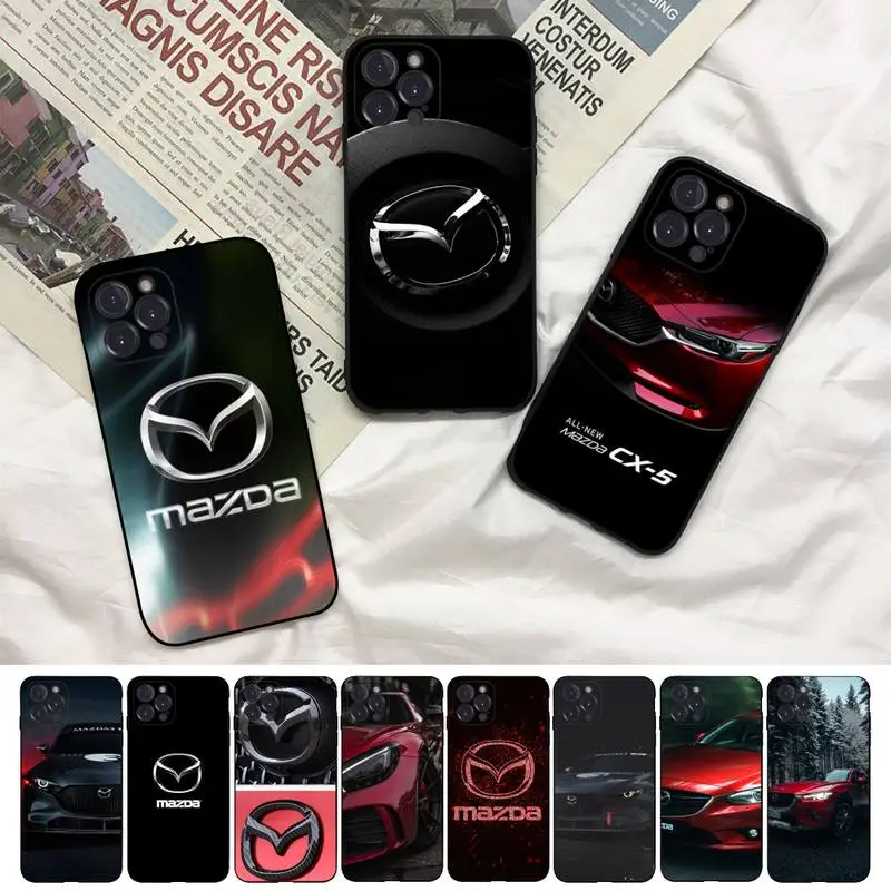

MAZDA Phone Case For iPhone 8 7 6 6S Plus X SE 2020 XR XS 14 11 12 13 Mini Pro Max Mobile Case