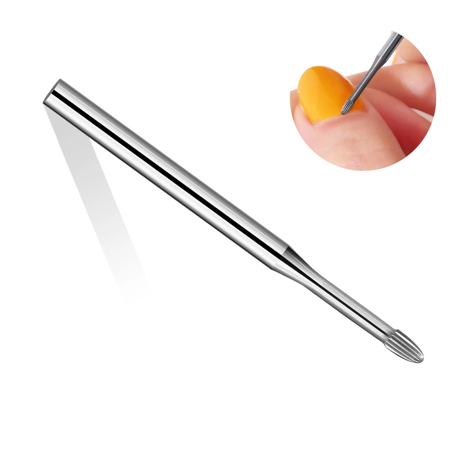 

3/32" Nail Drill Bits Safety Milling Cutters Tungsten Carbide Sander Bits Cuticle Remover for Manicure Nail Salon Accessories