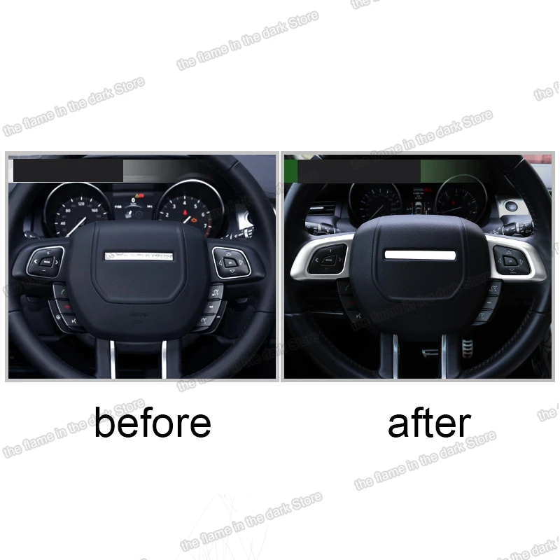 Lsrtw2017 abs кнопки рулевого колеса рамка триммер для range rover evoque 2011 2012 2013 2014 2015 2016
