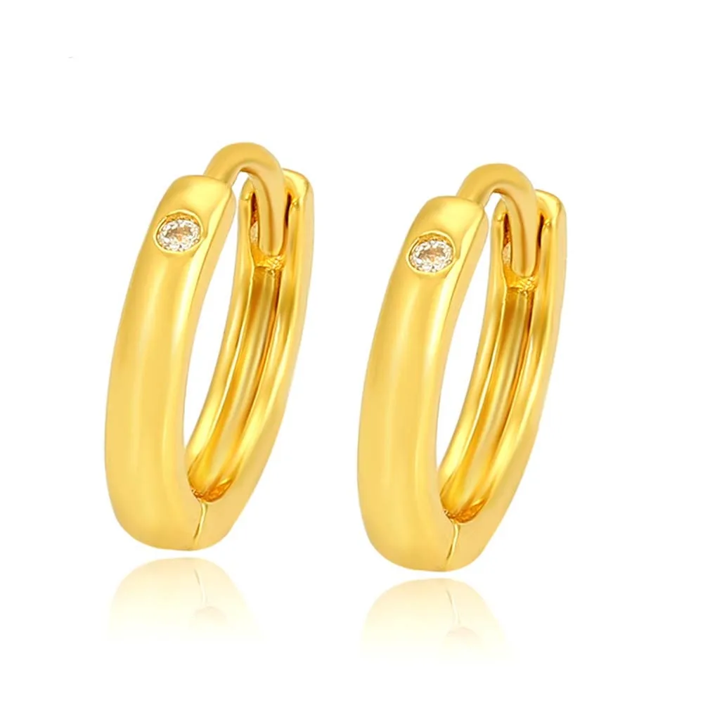 

Simple Glossy Hoop Earrings, Ear Piercings, Ladies, Small, Cool, High Quality Geometric Jewelry