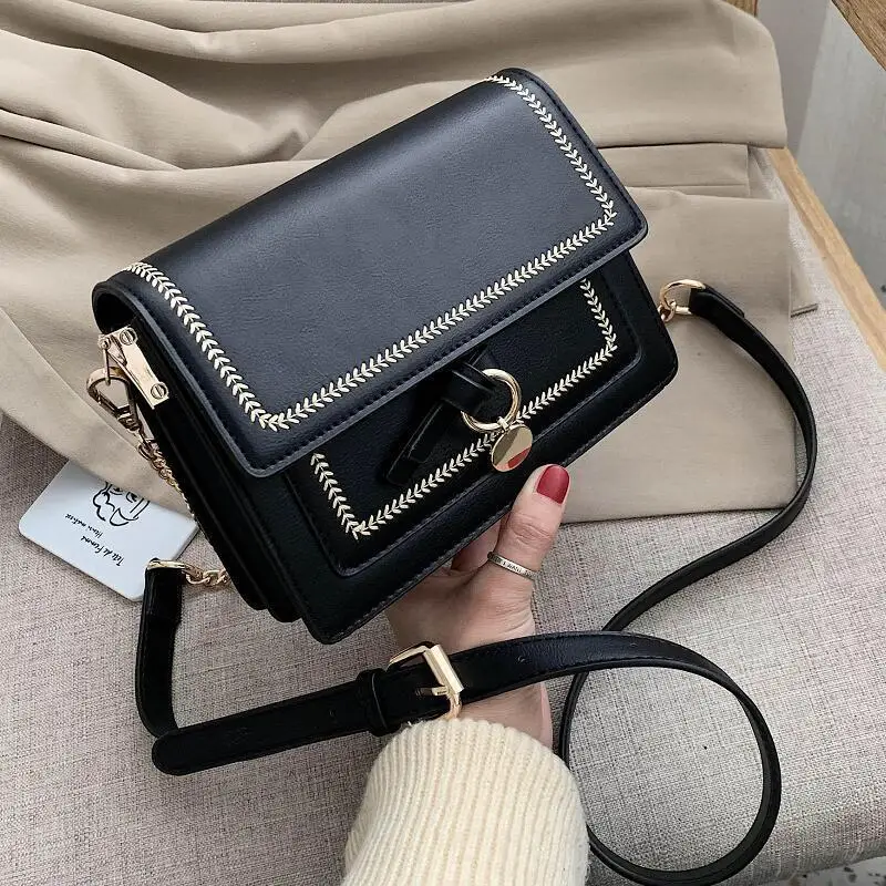 

Two Layers Fashion PU Leather Women Shoulder Crossbody Bags Small Flap Women's Handbags Phone Purse