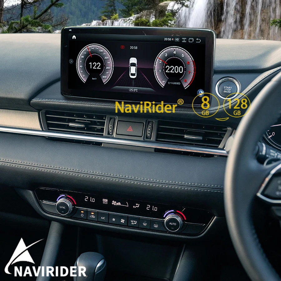 

Автомобильный мультимедийный видеоплеер с экраном 1920*720 на Android 13 для Mazda 6 SE-L 2015 CarPlay GPS-навигация Радио авторадио 10,25 дюйма QLED