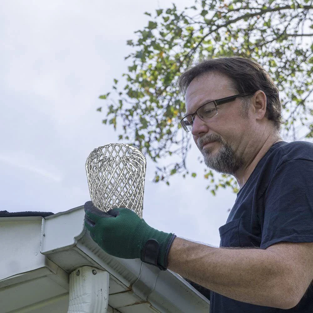 

4 шт., защитные сетки для водосточных желобов из алюминиевого сплава