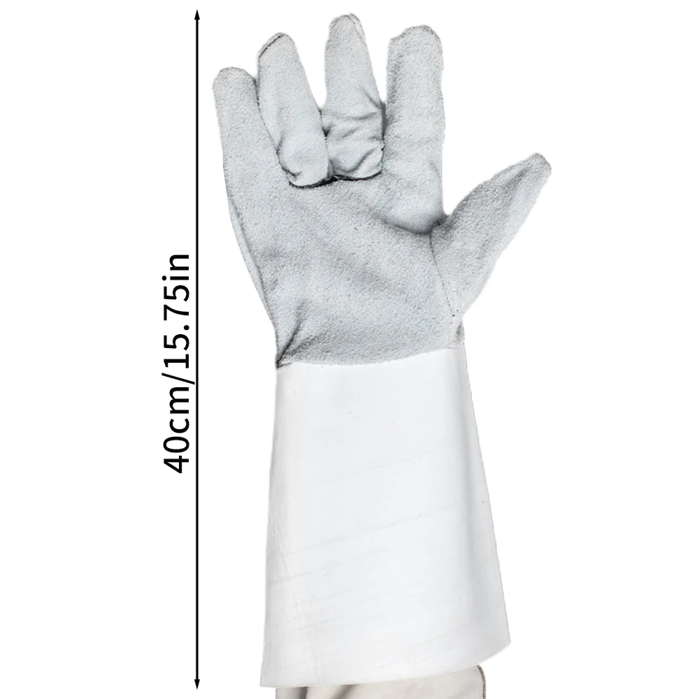 Кожаные перчатки для сварки термостойкие защитные рабочие безопасности