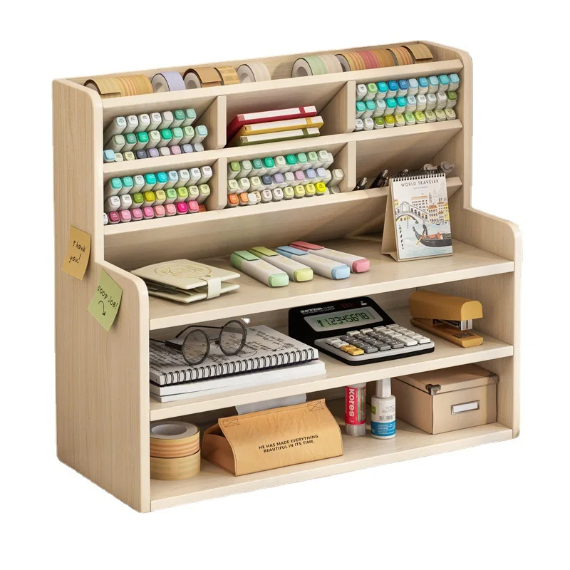 

2023 Year AOLIVIYA Simple Bookshelf Desk Shelf Book Desktop Storage Rack Student Dormitory Office Small Bookcase Small Shelf