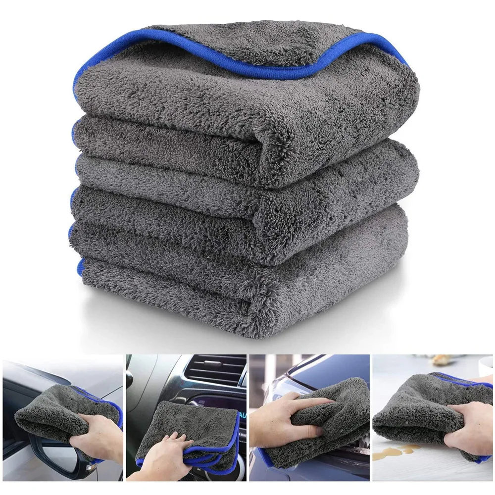 

Car Wash Towel Microfiber Car Cleaning Drying Cloth Auto Washing Towels Hemming Car Care Detailing Car Wash Accessories