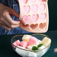 love heart ice cube mold silicone mold multifunction chocolate mold pudding moulds ice maker diy heart shape molds jelly mould