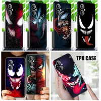 venom superhero spiderman phone case for oneplus nord n200 n20 ce2 lite ce 10 9rt 9r 9 8 8t 7 7t 6 6t pro 5g black tpu cover