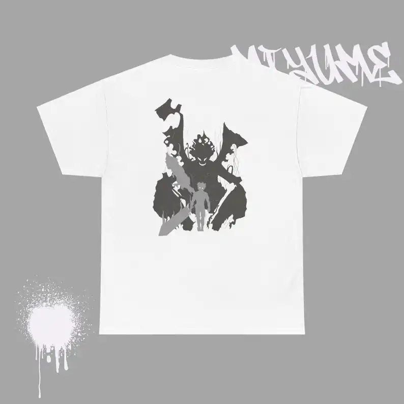 Унисекс футболка с принтом аниме персонаж клевера/футболка графическим