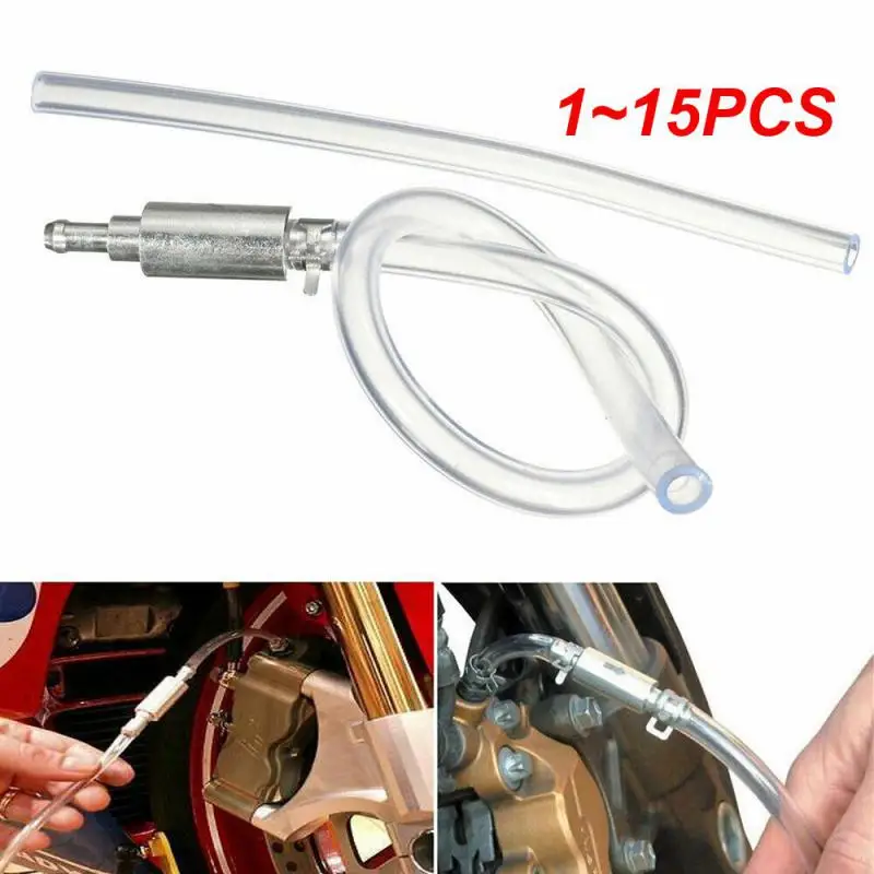 

1~15PCS 1-Brake Fluid Bleeder Hose One Way Valve Tube Motorcycle Car Kit Replacement Adapter Kit Auto Accessories