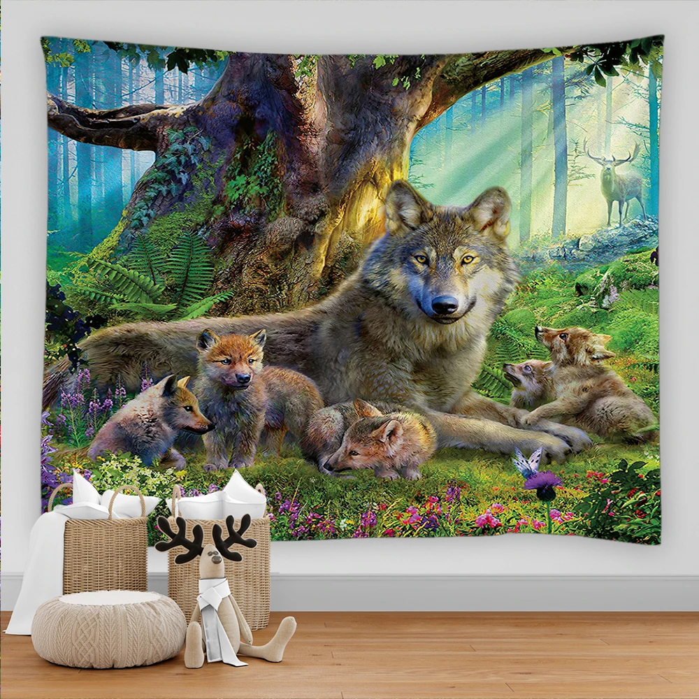 Искусственный Тигр слон животное настенное украшение в стиле бохо домашний