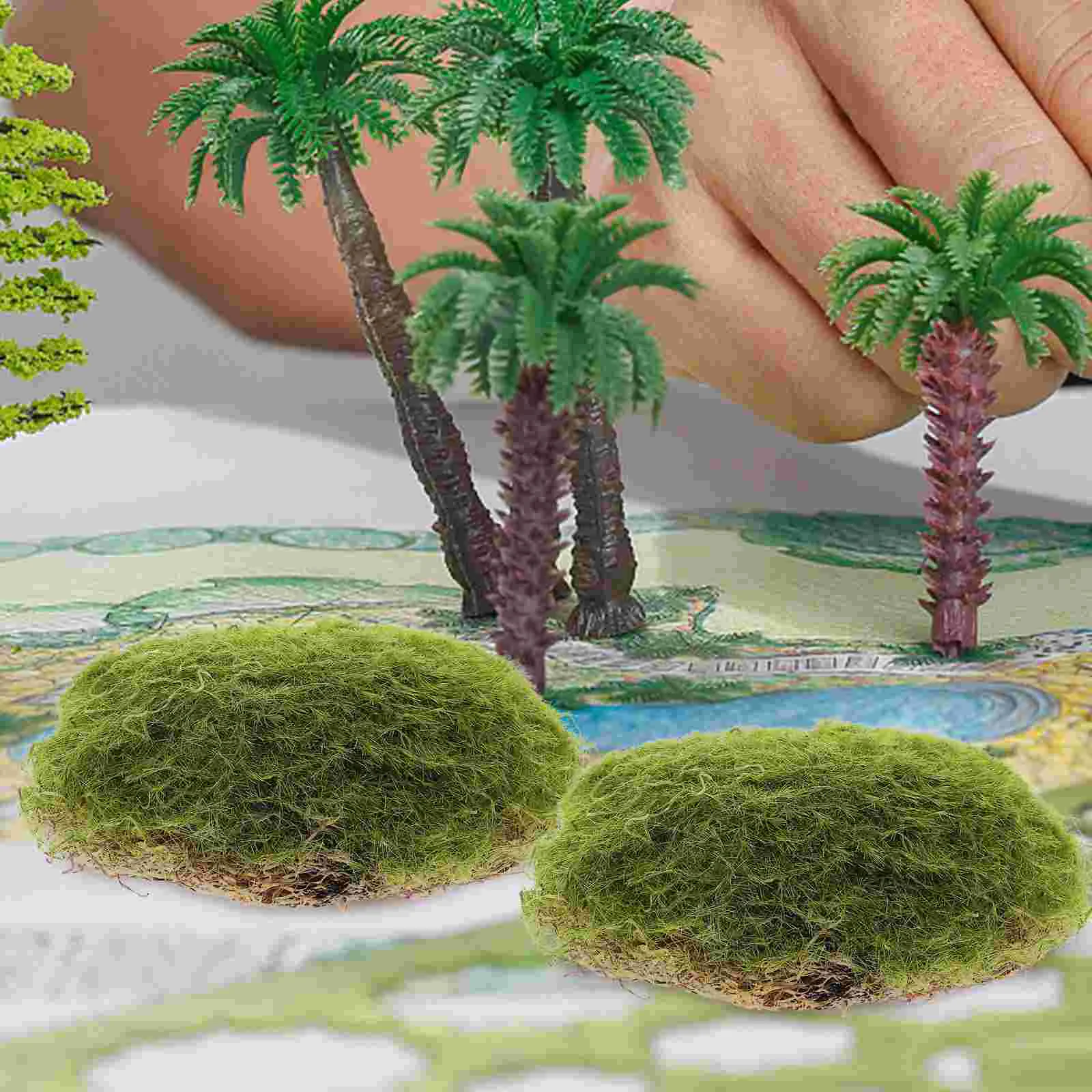 6 шт. садовый макет реквизит мховый шар искусственные камни мошные декор для