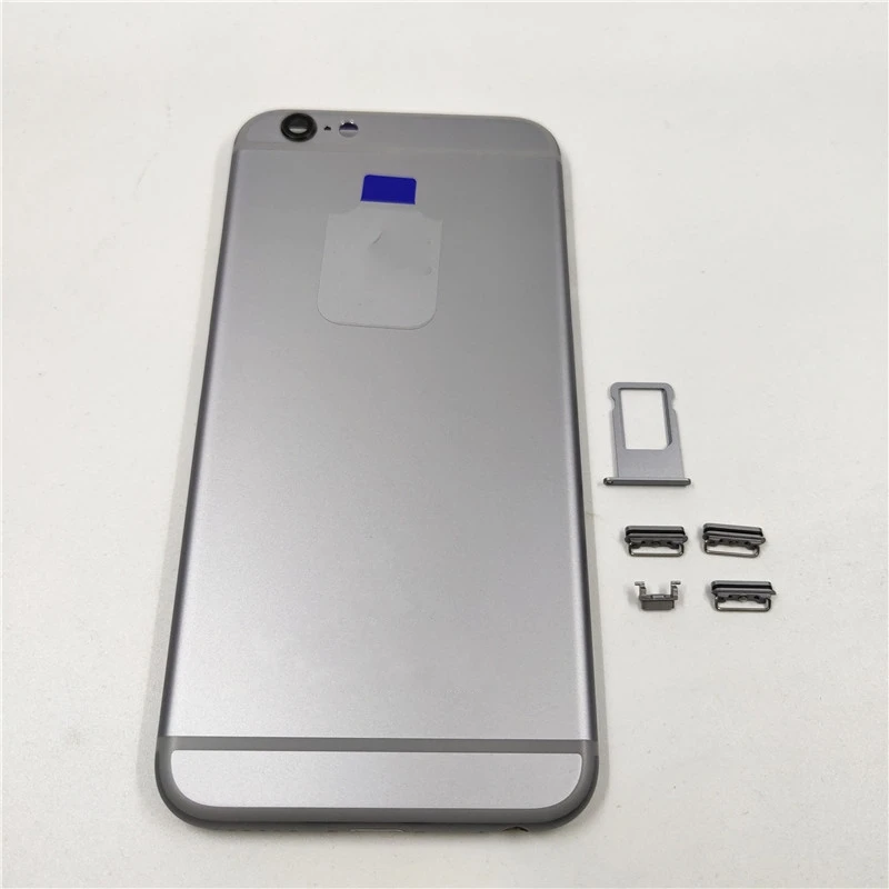 

Оригинальный новый корпус, металлическая задняя крышка для IPhone 6G/6 Plus 6S Plus, задняя крышка аккумулятора + боковые кнопки
