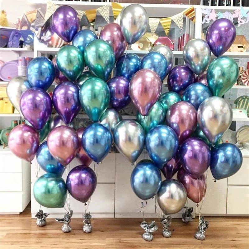 

Metallic Latex Balloons 5/10/12 Inch Gold Silver Chrome Ballon Wedding Decorations Birthday Party Supplies party decoration