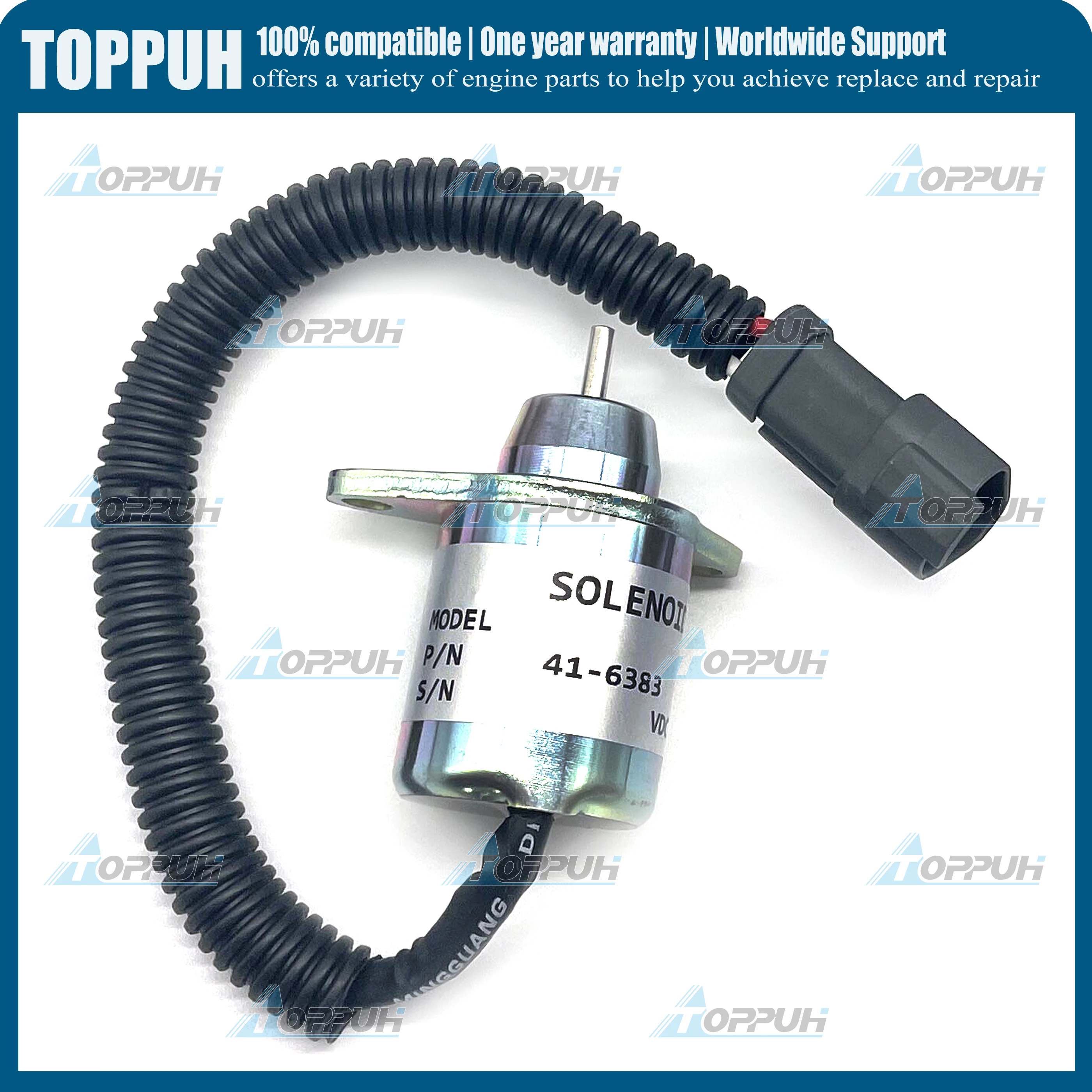 Соленоод остановки отключения 12 В TK 41-6383 для Thermo King Yanmar 41-4306 1503ES-12S5SUC11S SA-4920 SA-4564 SA-4817