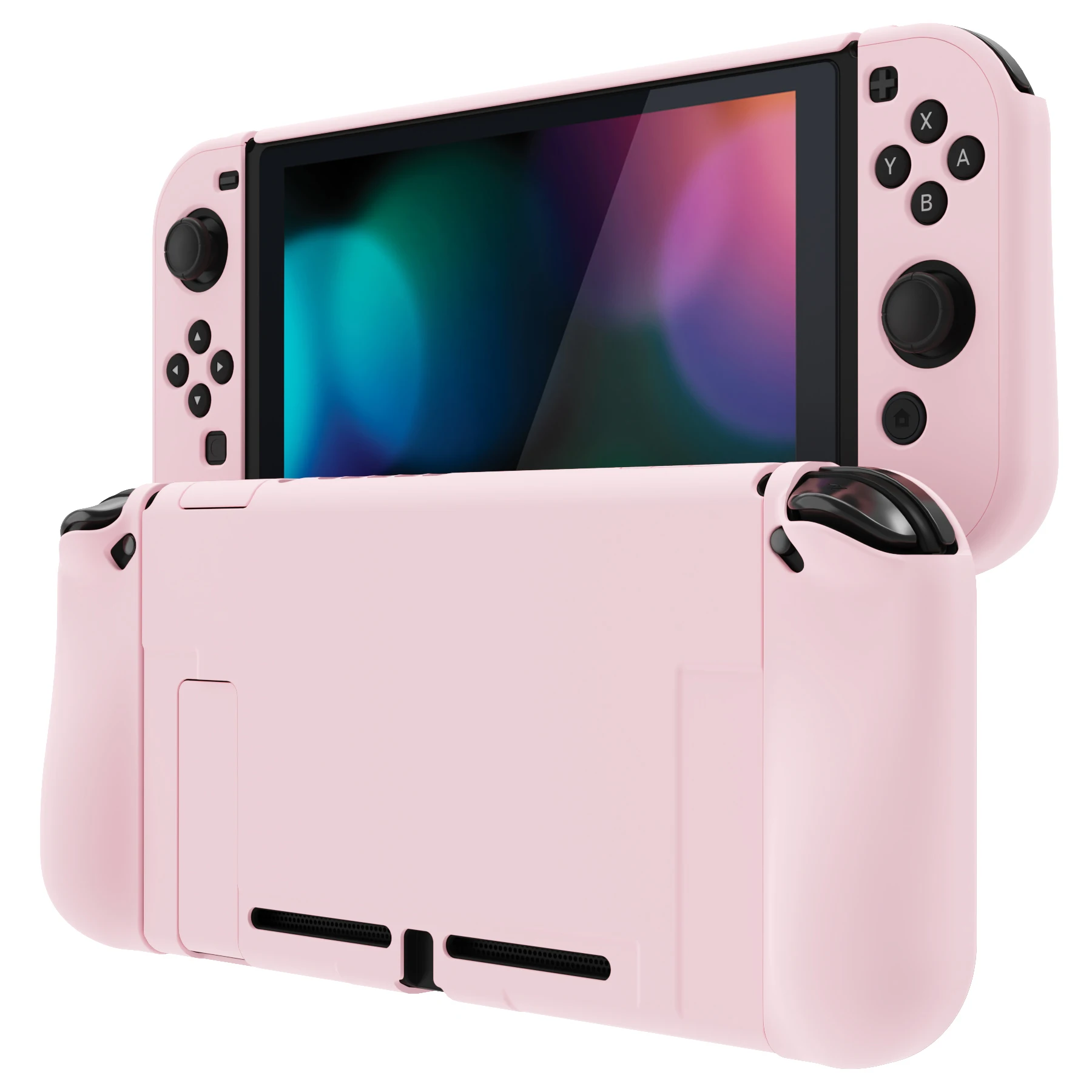 PlayVital обновленный Dockable чехол Grip для Nintendo Switch-цвет вишни розовый
