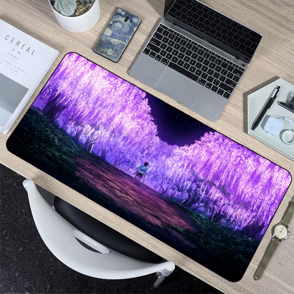 

Devil Hunter Charcoal Black Jiro Background Wall Anime Mouse Pad Computer Game Accessorie Laptop Desk Antislip Large Desktop Pad
