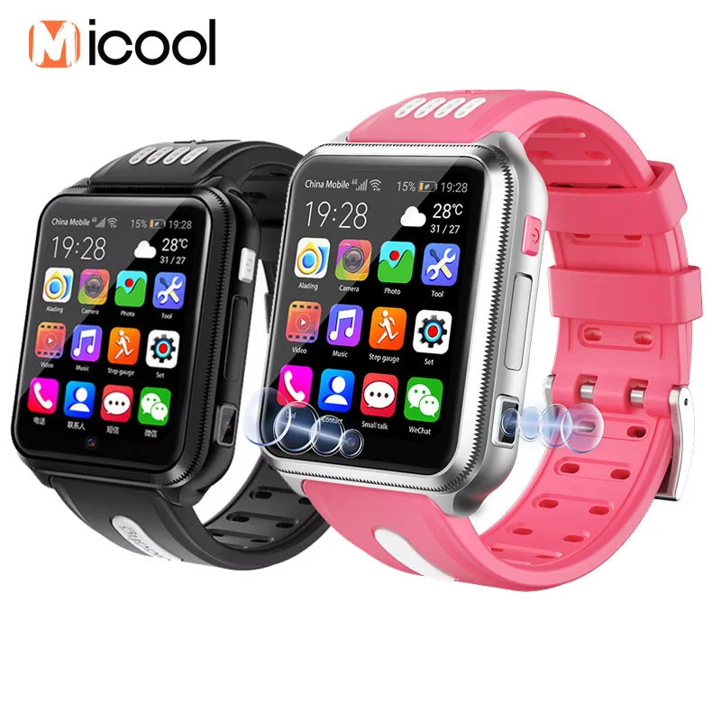 

4G Android Smart Watch Kids GPS Wi-Fi Tracker Bluetooth Music Player Google Play Store Android Phone Watch Baby Support TF Card
